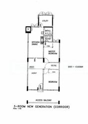 Blk 301 Ang Mo Kio Avenue 3 (Ang Mo Kio), HDB 3 Rooms #555074151